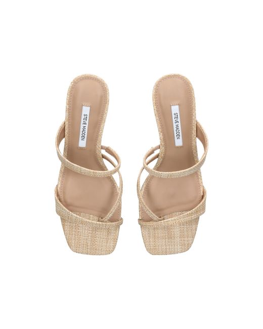 Steve Madden Metallic Ajay Raffia Sandals Fabric