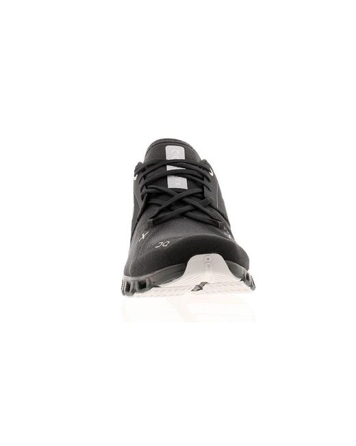 On Shoes Black On Running Trainers Cloud X Lace Up Textile