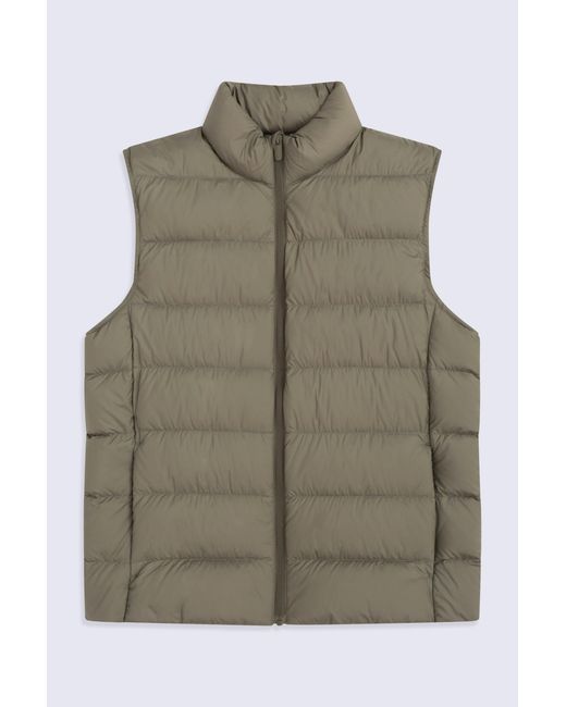 Mountain Warehouse Green Lightweight Down Gilet Comfy Water Resistant Sleeveless Body Warmer Jacket for men