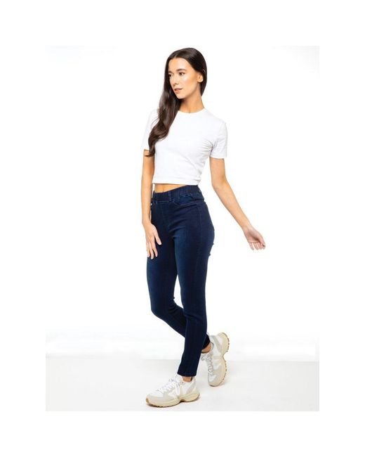 Enzo Blue Skinny Jeggings