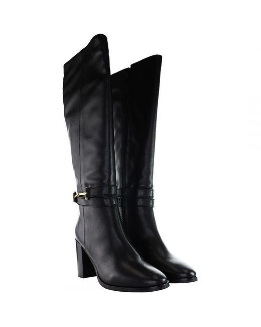 Ted Baker Black Aryna Knee High Boots Leather