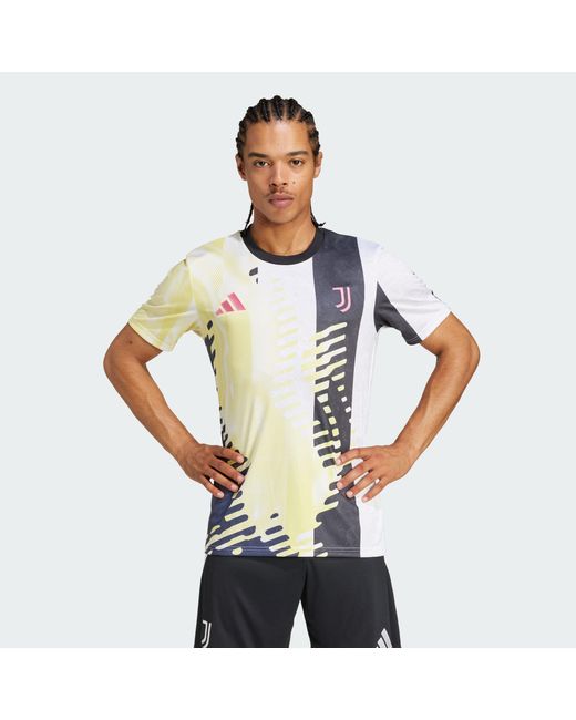Adidas Originals White Juventus 24/25 Pre-Match Jersey for men