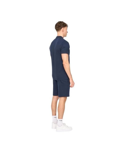Duck and Cover Blue Sherborn Cotton Polo Shirt for men