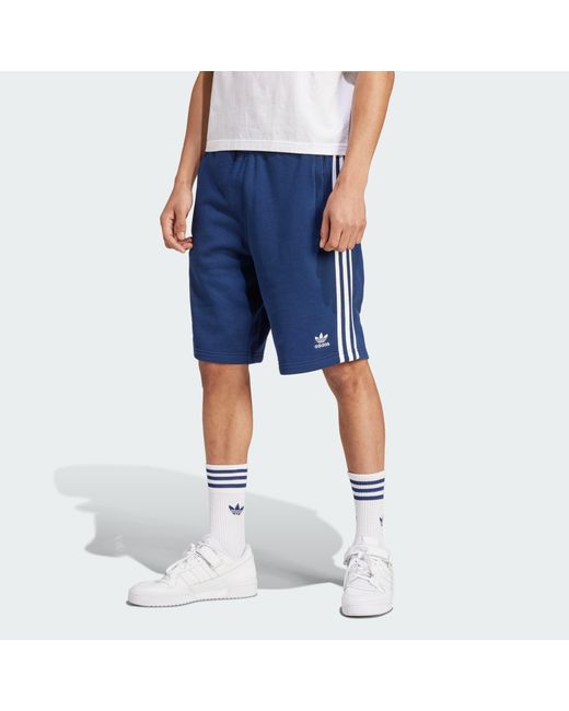 Adidas Originals Blue Adicolor 3-stripes Shorts for men