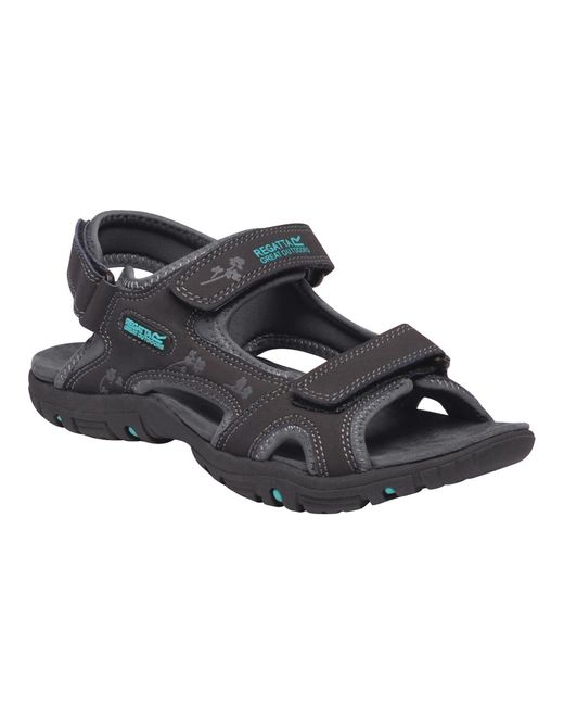 Regatta Black Ladies Haris Sandals (Ash/Ceramic)