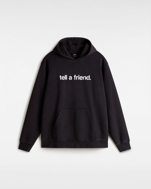 Vans Black Tell A Friend Fit Loose Hoodie for men