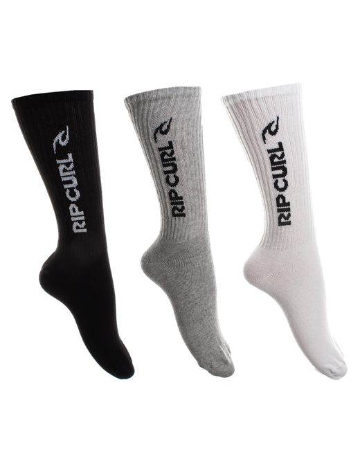Rip Curl 3 Paar Herren Crew Sock Rc2 Socken in Black für Herren