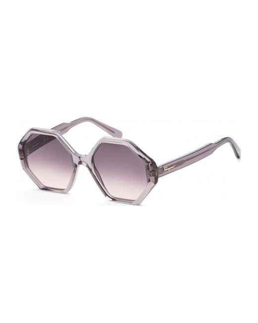 Ferragamo Pink 55Mm Crystal G Sunglasses Sf1070S-057-55