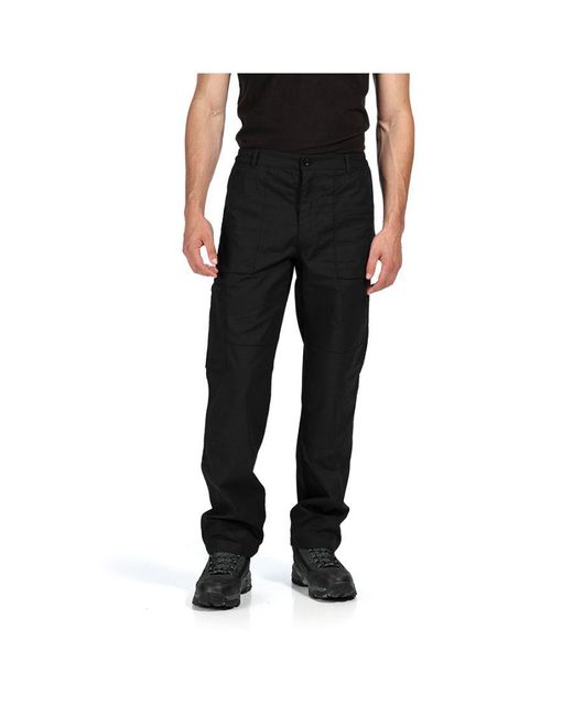 Regatta Black New Action Pants Cotton for men