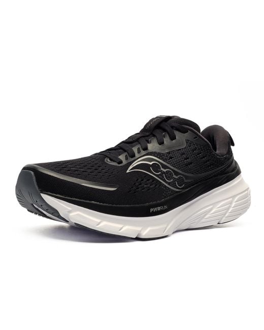 Saucony Black Guide 18 Running Shoes (Wide Fit)