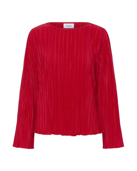 Saint Tropez Blouse Met Lange Mouwen Zunisz Blouse Met Lange Mouwen Regular Fit Red