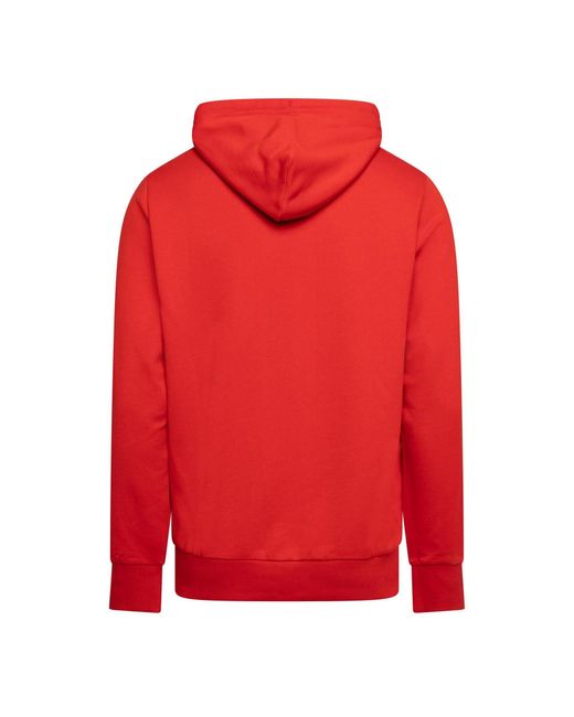 DIESEL Red Over The Head Hoodie for men