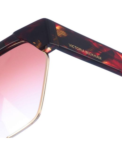 Victoria Beckham Pink Acetate Sunglasses With Rectangular Shape Vb622S