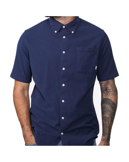 Jack & Jones Blue Slim Fit Short Sleeve Shirt for men