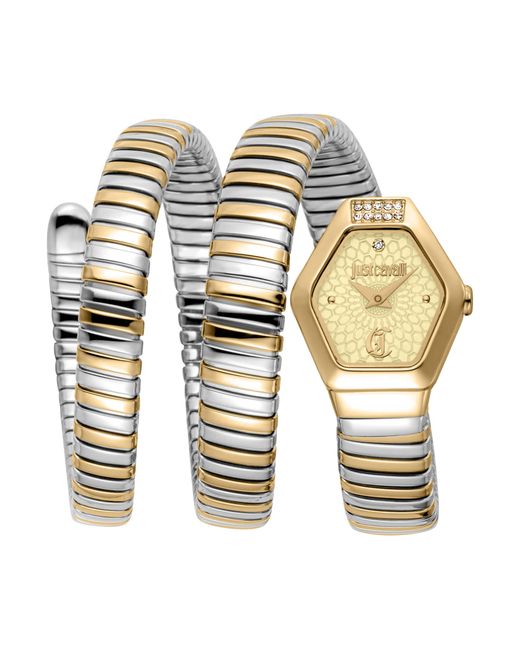 Just Cavalli Metallic Snake 316L Stainless Steel Watch