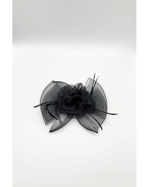 SVNX Black Rosette Bow Fascinator
