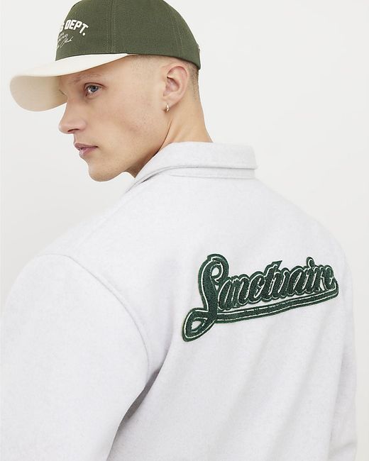 River Island White Polo Shirt Sanctuaire Club for men