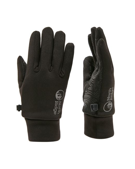 North Ridge Black Insulated Grip Gloves