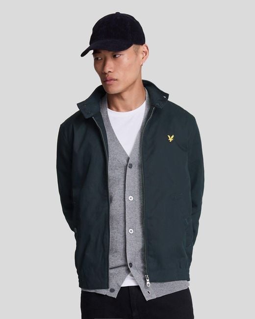 Lyle & Scott Blue Harrington Jacket for men