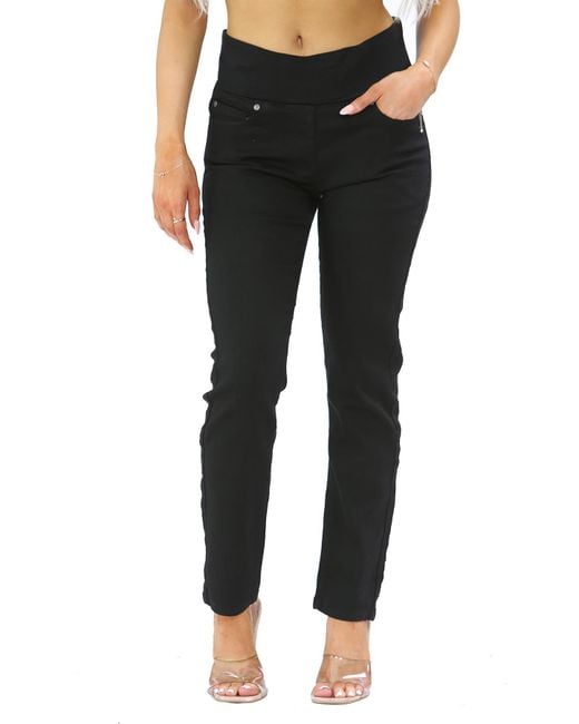 MYT Black Elasticated Waist Tummy Control Jeans