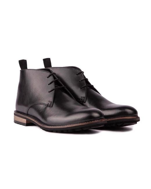 Silver Street London Black Ludgate Boots for men