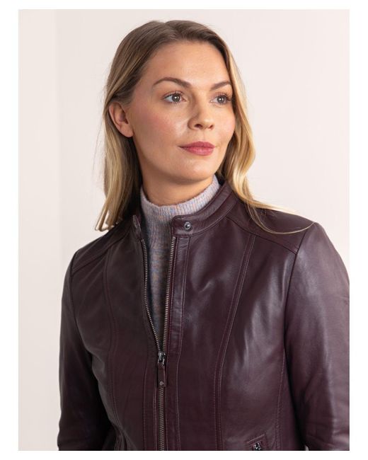 Lakeland Leather Purple Thorpe Jacket