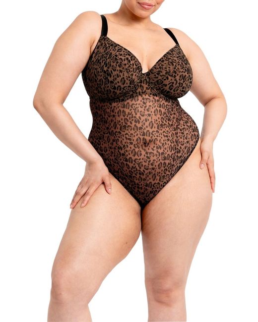 Curvy Kate Black Cool Cat Bodysuit