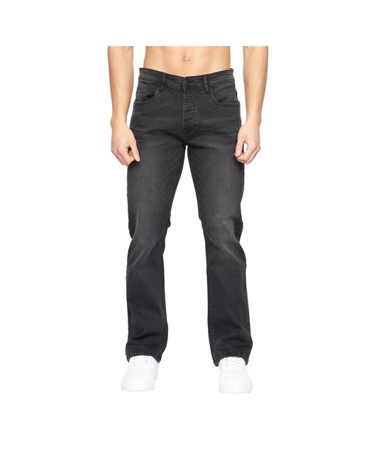 Crosshatch Black Winsbury Bootcut Jeans Wash) for men