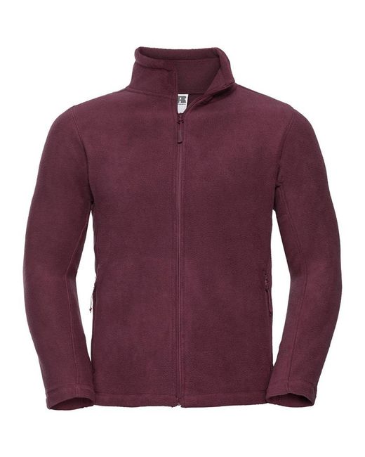 Russell Red Full Zip Outdoor Fleece Jacket for men
