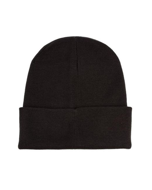 Fred Perry Black Accessories Graphic Beanie Hat for men