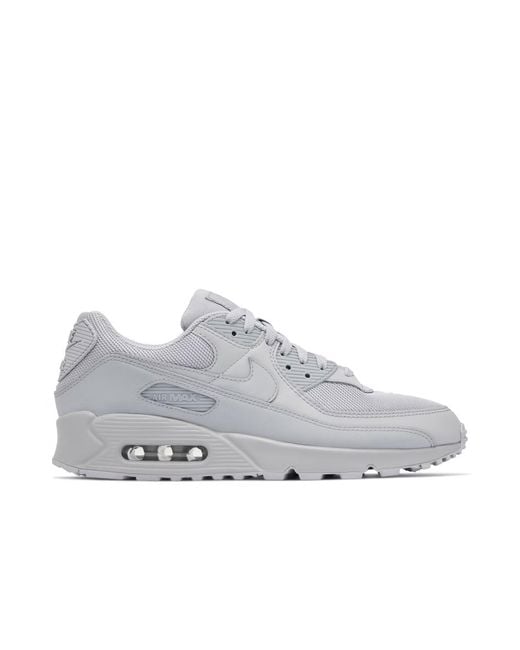 Nike Gray Air Max 90 Trainers Wolf