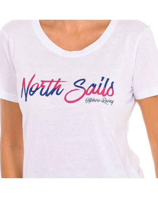 North Sails White Womenss Short Sleeve T-Shirt 9024310