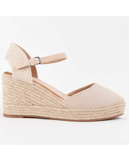 Montevita White Wedge Sandal Gynny4 Textile