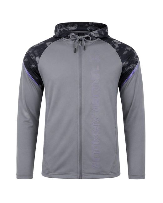 Under Armour Gray Rush Track Jacket for men