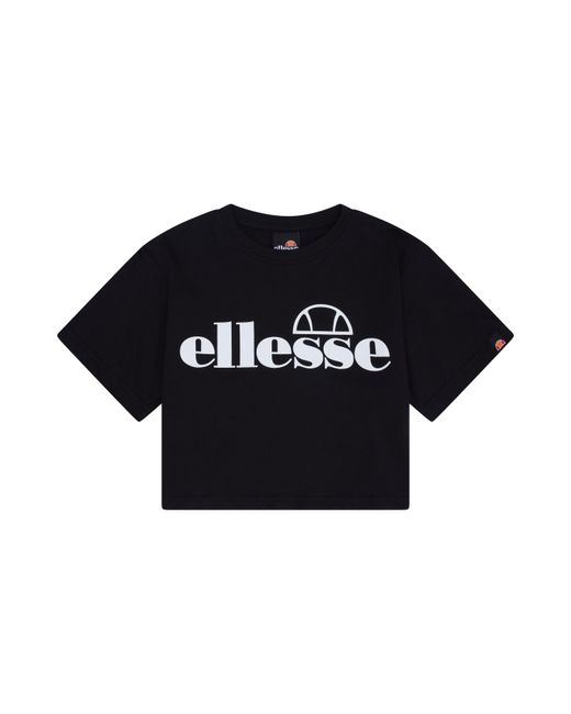 Ellesse Black Silo Cropped T-Shirt