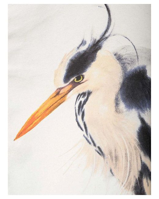 Heron Preston Bird Painted Print T-shirt In Zwart in het Black voor heren