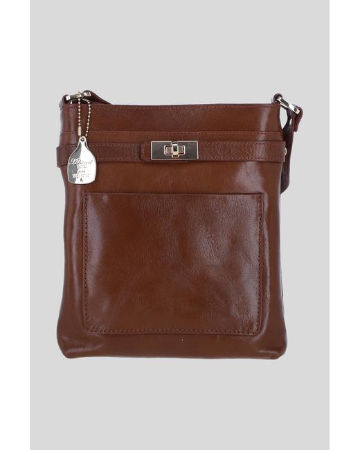 Ashwood Leather Brown Real Crossbody Bag With Adjustable Strap