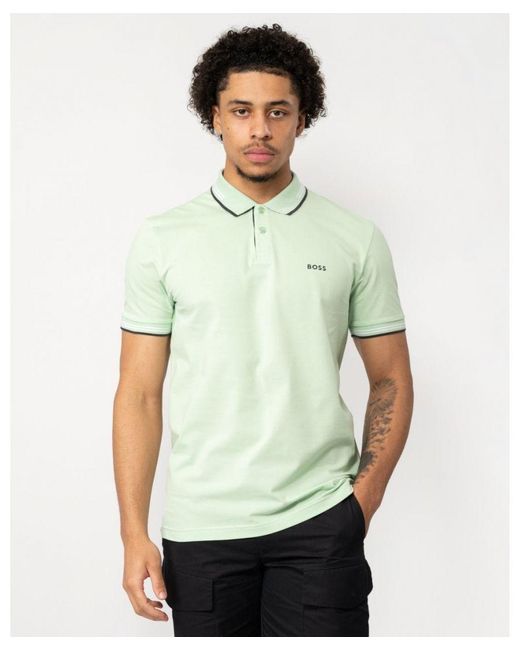 Boss Green Boss Paul Short Sleeve Polo Shirt With Contrast Tipping for men