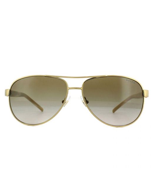 Ralph Lauren Metallic By Aviator Cream Gradient Sunglasses