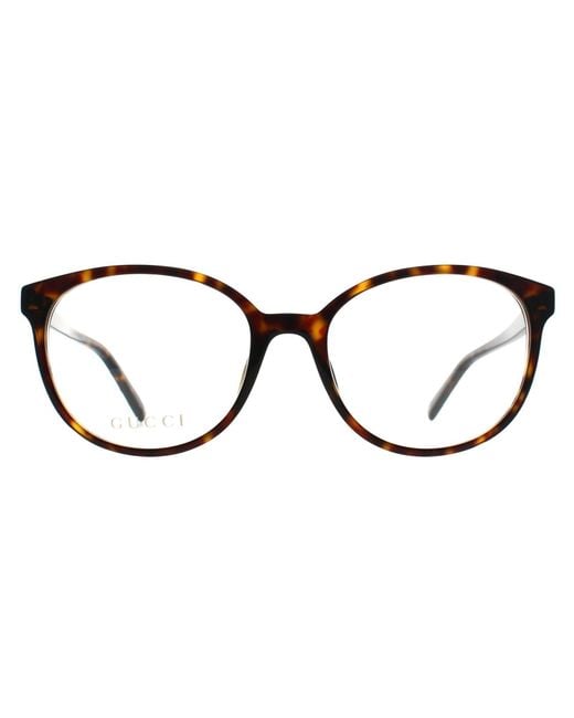 Gucci Brown Round Shiny Dark Havana Gg1996O