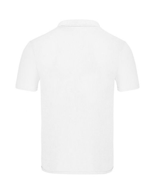Fruit Of The Loom White Original Pique Polo Shirt Cotton for men