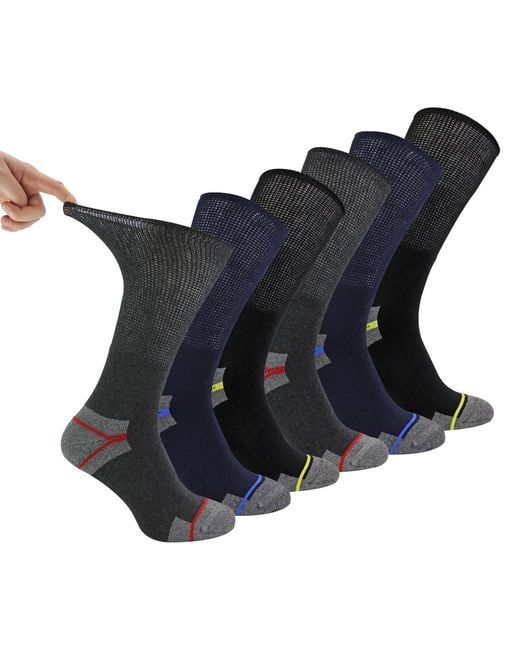 Dr.Socks Blue Multipack Diabetic Work Socks for men
