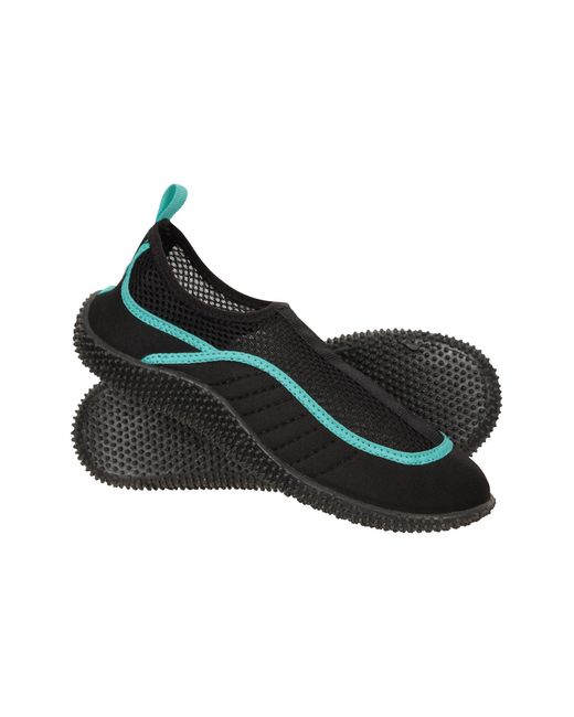 Mountain Warehouse Black 'Bermuda' Aqua Shoe With Top Mesh Panel Slip On Summer Beach Sandals Textile