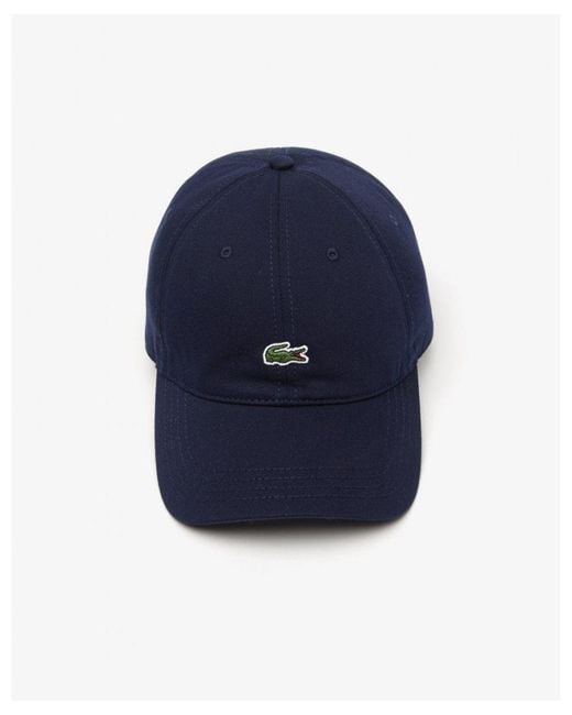 Lacoste Blue Organic Cotton Twill Cap for men
