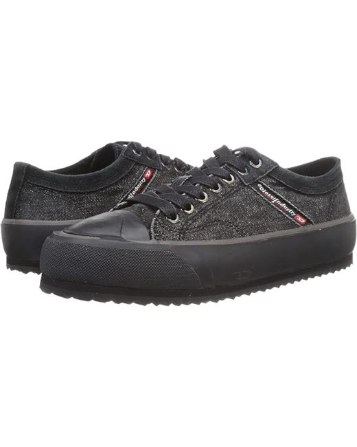 DIESEL S-Principia-Low Canvas Shoes in Black for Men Lyst UK