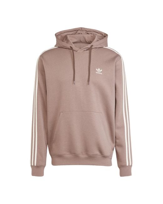 Adidas Originals Brown Adicolor Classics 3-Stripes Hoodie for men