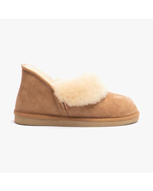 Shepherd Natural Karin Sheepskin Slipper Boots Chestnut