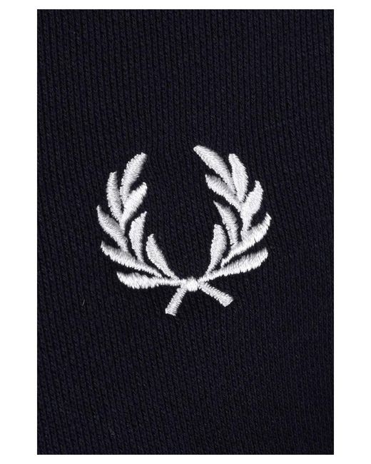 Fred Perry Blue Crew Neck Sweatshirt for men