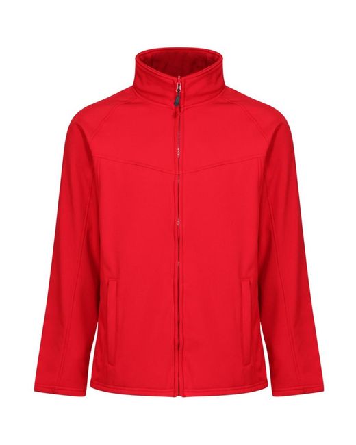 Regatta Red Uproar Softshell Wind Resistant Fleece Jacket for men