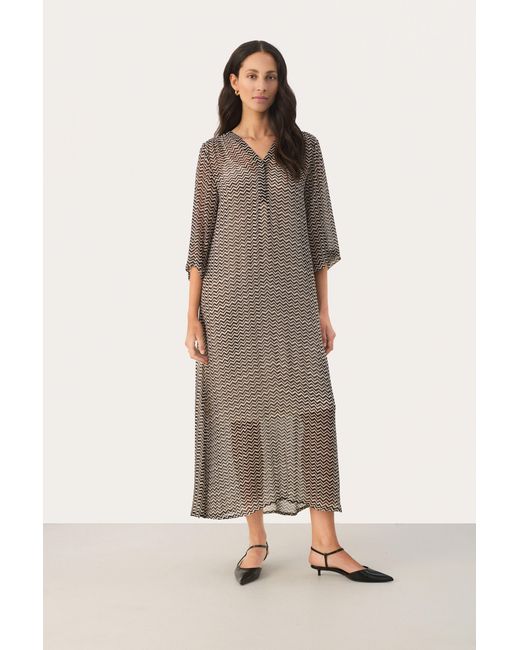 Part Two Jurk Regular Fit Multicolour in het Natural